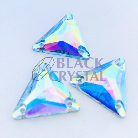 KAMIENIE SZKLANE TRÓJKĄT AQUAMARINE AB, SEW ON STONES