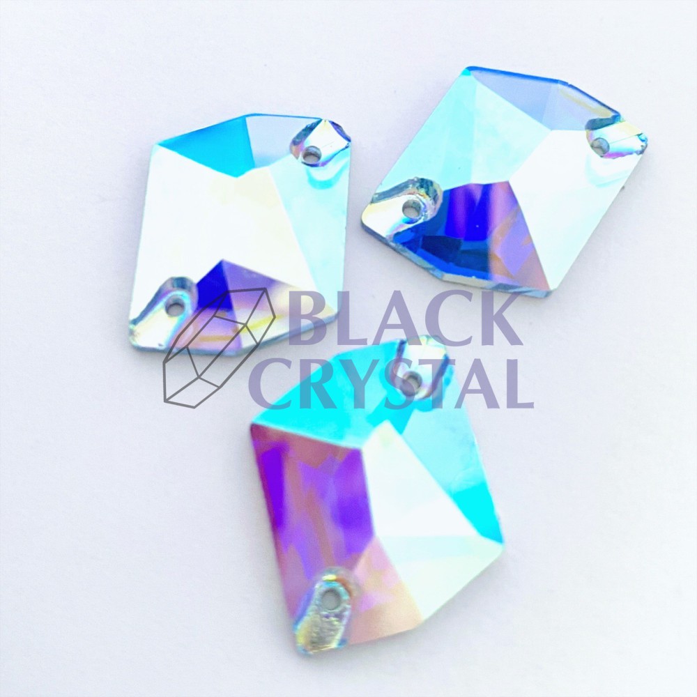 COSMIC - 13x17mm - 1szt. Szklane AQUAMARNE AB / nr.257b