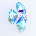 AX - 12x19mm - 1szt. Szklane AQUAMARINE AB / nr. 1060b