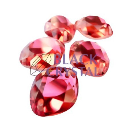 KAMIENIE SZKLANE ELIPSA INDIAN PINK, SEW ON STONES