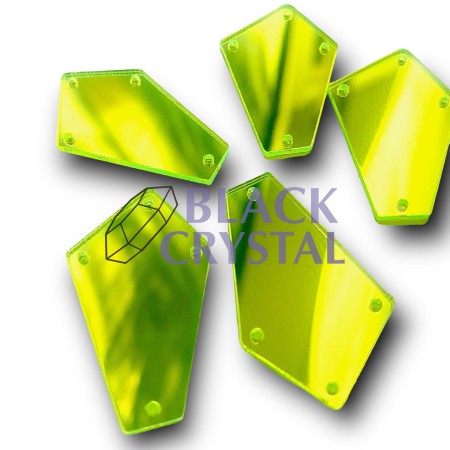 LUSTERKO TROPIC LIME, SEW ON MIRROR