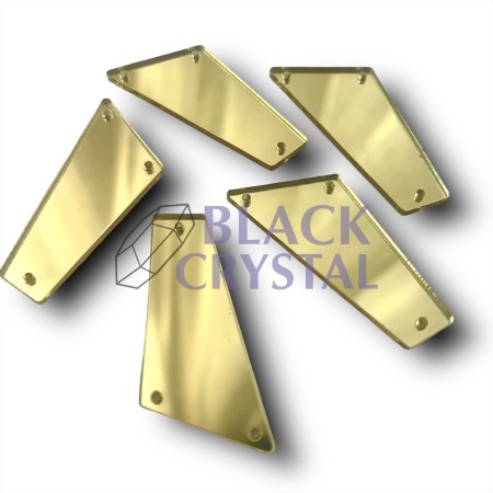 LUSTERKO GOLD, SEW ON MIRROR