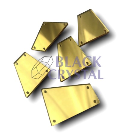LUSTERKO GOLD, SEW ON MIRROR