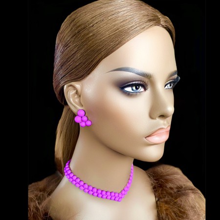 BIŻUTERIA DO TAŃCA MATOWE PERŁY