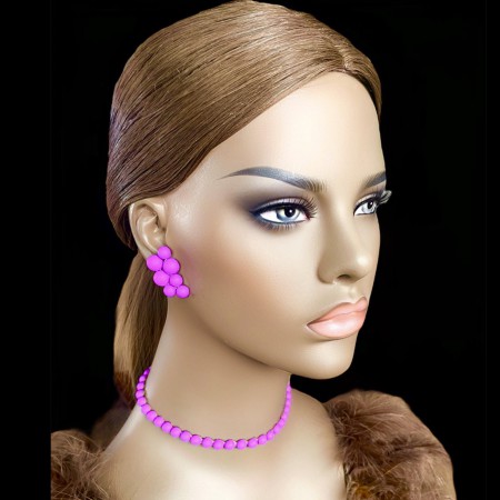 BIŻUTERIA DO TAŃCA MATOWE PERŁY