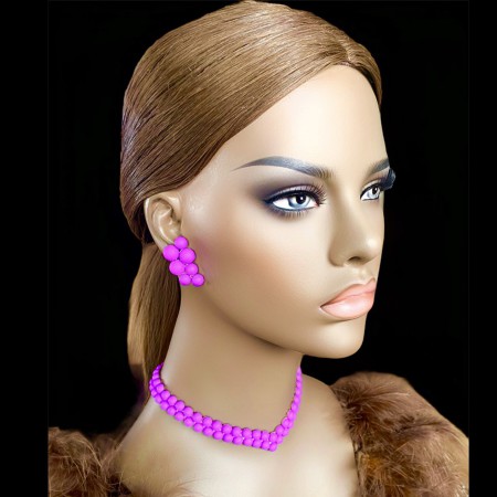 BIŻUTERIA DO TAŃCA MATOWE PERŁY