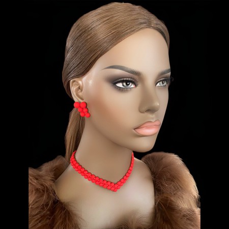 BIŻUTERIA DO TAŃCA MATOWE PERŁY