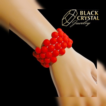 BRANSOLETKA Z PÓŁPEREŁ...