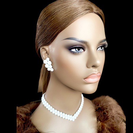 BIŻUTERIA DO TAŃCA MATOWE PERŁY