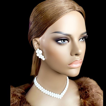 BIŻUTERIA DO TAŃCA MATOWE PERŁY