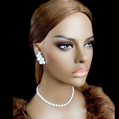 BIŻUTERIA DO TAŃCA MATOWE PERŁY