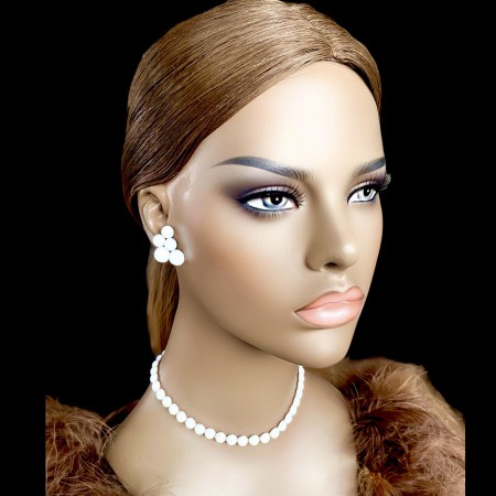 BIŻUTERIA DO TAŃCA MATOWE PERŁY