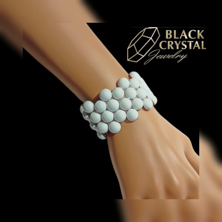 BRANSOLETKA Z PÓŁPEREŁ...