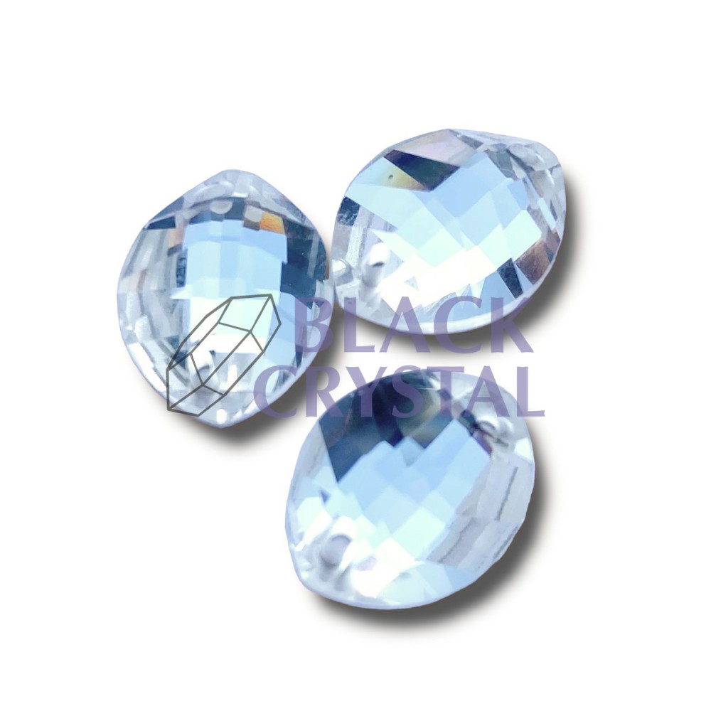 KAMIENIE SZKLANE LIŚĆ CRYSTAL, SEW ON STONES