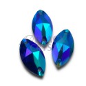 OCZKO MAŁE  - 6x12mm - 30szt. Żywiczne SAPPHIRE AB / nr. 326