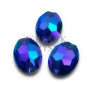OVAL - 7x10mm - 30szt. Żywiczne SAPPHIRE AB  / nr. 341