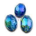 OVAL  - 11x16mm - 10szt. Żywiczne CAPRI BLUE AB  / nr. 138