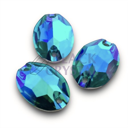 OVAL - 7x12mm - 30szt. Żywiczne BLUE ZIRCON AB / nr. 820