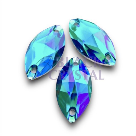 OCZKO - 6x12mm - 30szt. Żywiczne BLUE ZIRCON AB