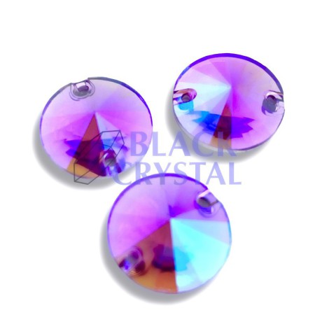 OKRĄGŁY - 10mm - 30szt. Żywiczne LILAC AB