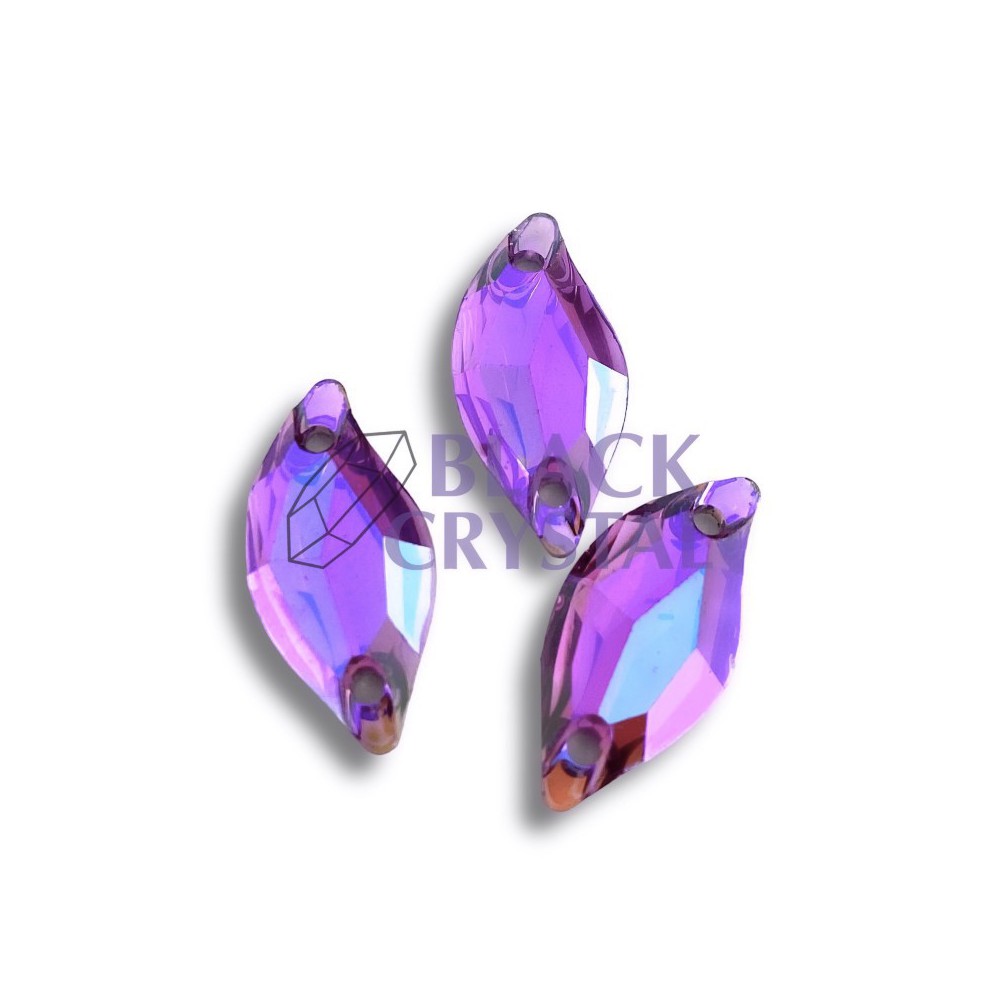 ŁEZKA - 10.5x18mm - 10szt. Żywiczne LILAC AB