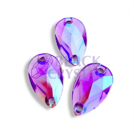 ŁEZKA -10x18mm -10szt Żywiczne LILACK AB