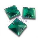 KWADRAT - 16mm - 10szt. Żywiczne BLUE ZIRCON / nr. 582