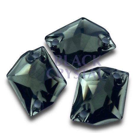 COSMIC - 13x17mm - 10szt. Żywiczne BLACK DIAMOND