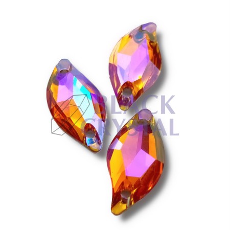 KSZTAŁT LIŚCIA 9x20mm - 10szt. Żywiczne TOPAZ AB
