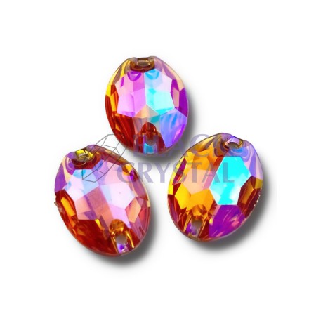 OVAL - 7x10mm - 30szt. Żywiczne TOPAZ AB