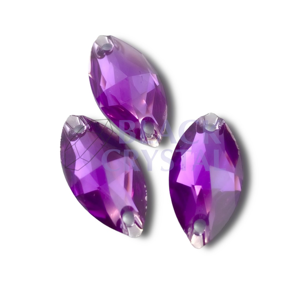 OCZKO MAŁE - 6x12mm - 30szt. Żywiczne LILAC / nr. 489