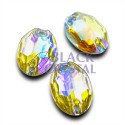 OVAL - 11x16mm - 10szt. Żywiczne CITRINE AB / nr. 436