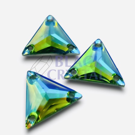 TRÓJKĄT - 16mm -10szt. Żywiczne PERIDOT AB