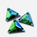TRÓJKĄT - 16mm - 10szt. Żywiczne EMERALD AB / nr. 115