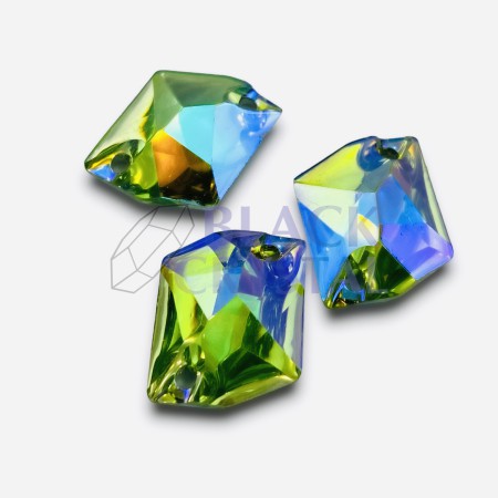 COSMIC - 13x17mm - 10szt. Żywiczne PERIDOT AB