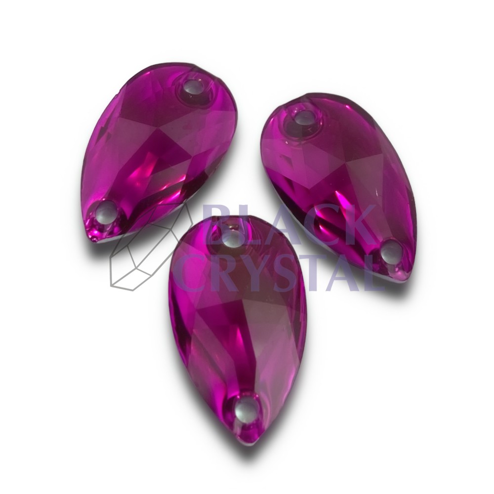 ŁEZKA - 10.5x18mm - 10szt. Żywiczne FUCHSIA