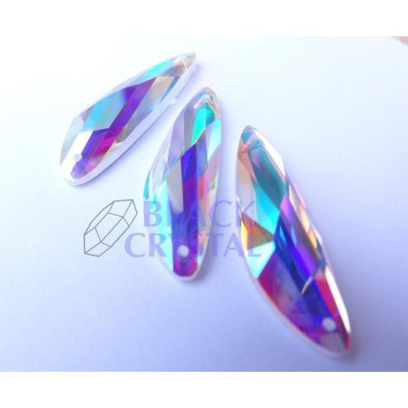 KSZTAŁT SX lewy - 9x32mm - 1szt. Szklane CRYSTAL AB / nr. 101b