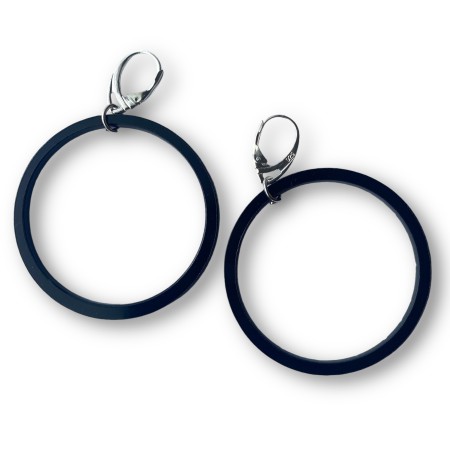 WYKROJNIK KOLCZYKÓW CZARNY / 4cm - ss16