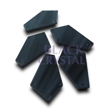 LUSTERKO JET BLACK, SEW ON MIRROR