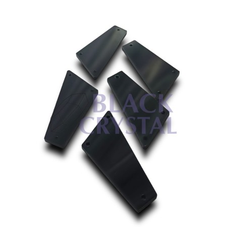 LUSTERKO JET BLACK, SEW ON MIRROR