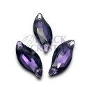 LISTEK - 9x20mm - 1szt. Szklane DARK TANZANITE/ nr. 478b