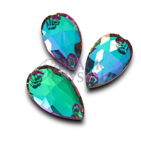 KAMIENIE SZKLANE ŁEZKA HELIOTROP, SEW ON STONES