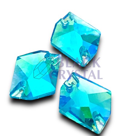 COSMIC - 13x17mm - 1szt. Szklane AQUA AB