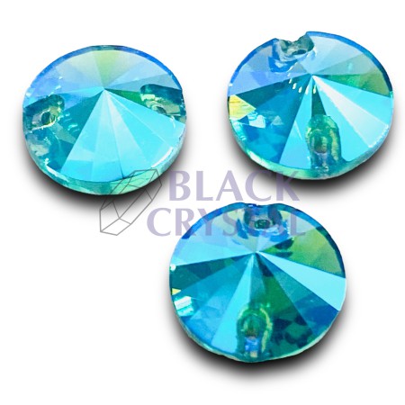 KAMIENIE SZKLANE OKRĄGŁE AQUA AB, SEW ON CRYSTALS