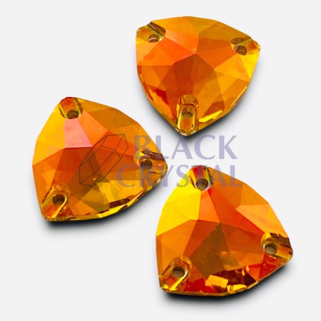 KAMIENIE SZKLANE PŁASKI TRÓJKĄT ASTRAL PINK, SEW ON STONES