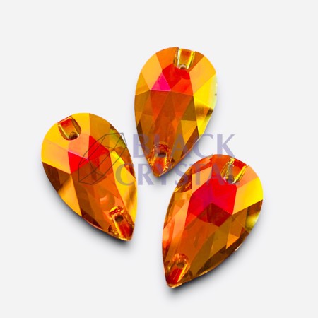 KAMIENIE SZKLANE ŁEZKA ASTRAL PINK, SEW ON CRYSTALS