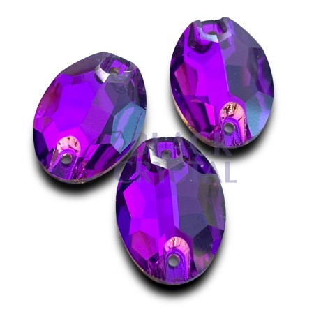 KAMIENIE DO PRZYSZYWANIA OVAL AMETHYST, SEW ON STONES