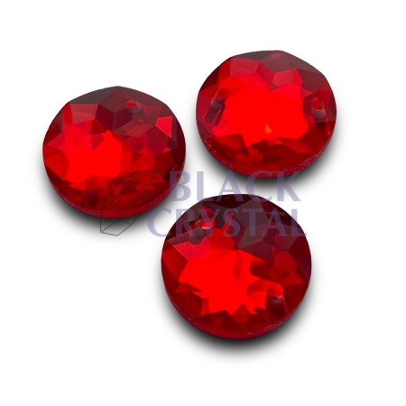 SZKLANE KAMIENIE OKRĄGŁE SIAM, SEW ON STONES