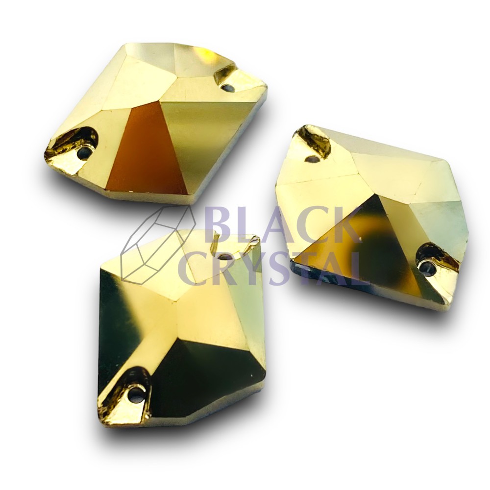 GOLD SEW ON STONES KAMIENIE SZKLANE COSMIC