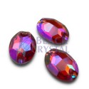 OVAL  - 11x16mm - 10szt. Żywiczne PINK AB  / nr. 132